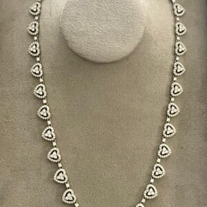 Colar Love Prata 925 Ródio branco Moissanite